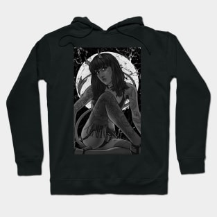 Tattooed Demon B&W Hoodie